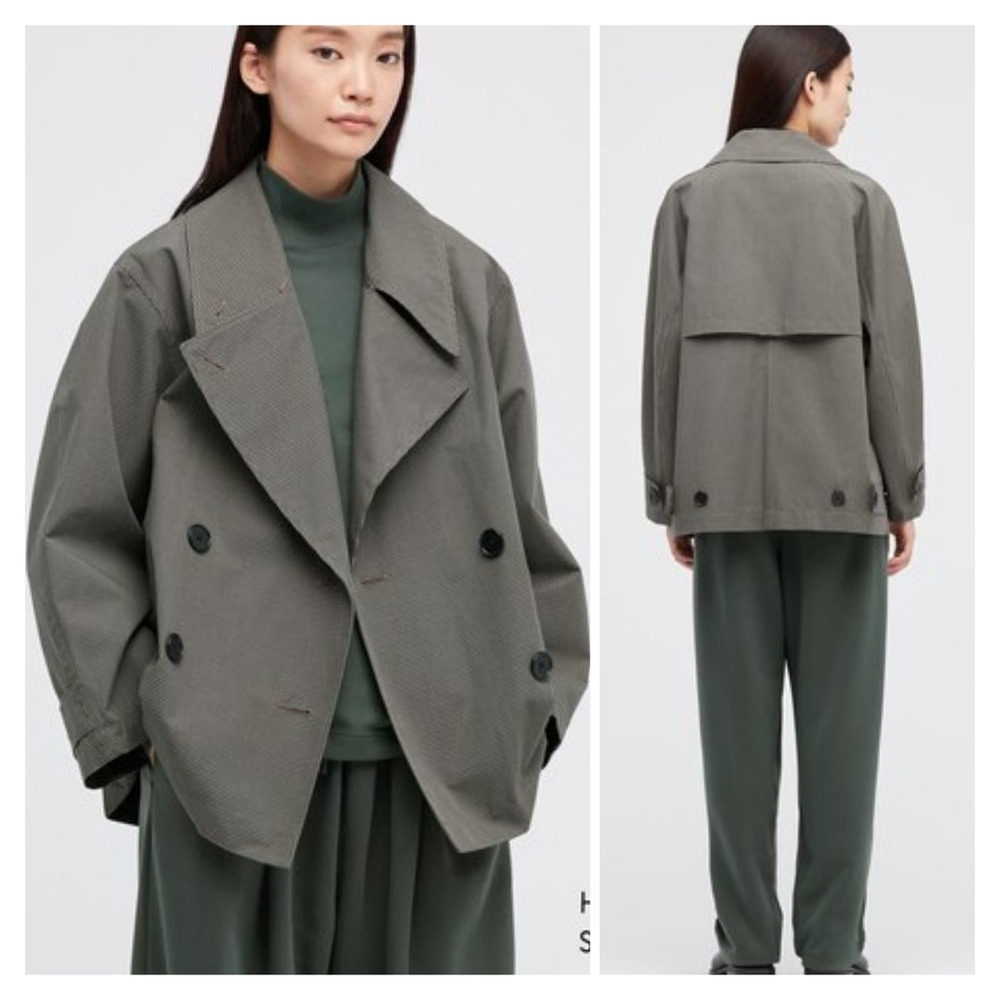 Uniqlo X Lemaire BLOCKTECH Short Trench Coat Size XS